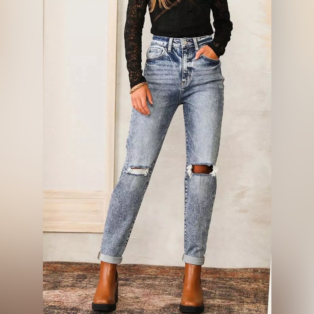 Kancan Signature Baggy Fit Stretch Jean, Womens Size 24.
